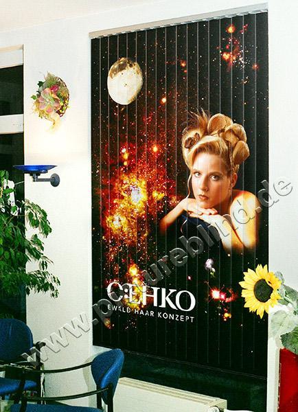 CEHKO_600.jpg - vom Hersteller C:EHKO gesponsorter Vorhang für Friseursalon, Bildbearbeitung: Jürgen Sendel